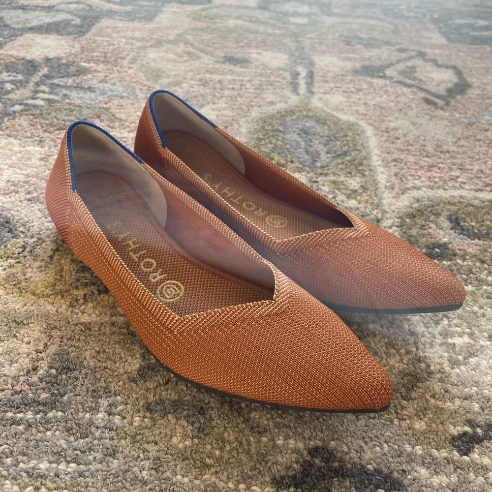 fawn colored Rothy’s